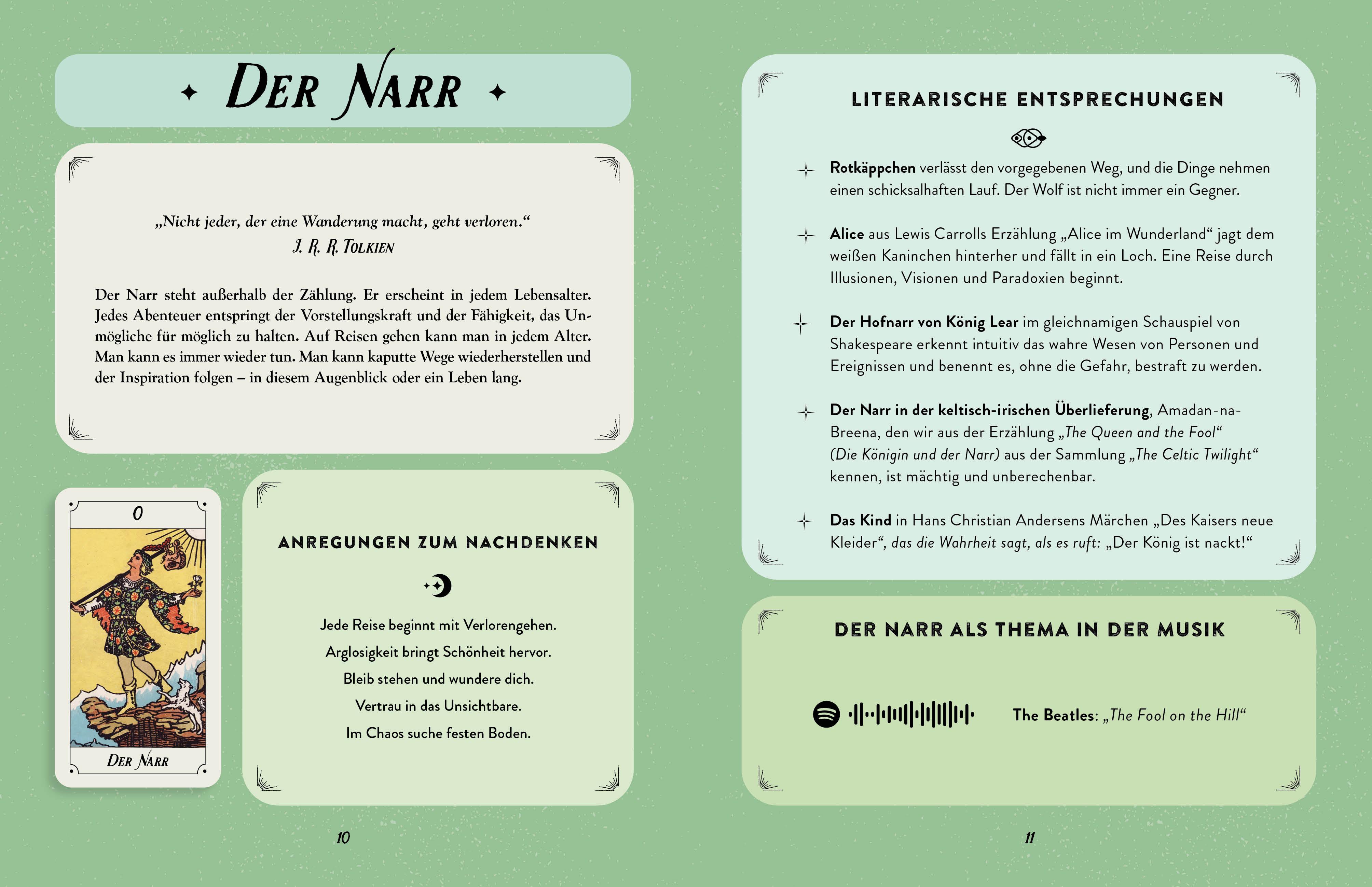 Beispielinhalt (Bild) Tarot verstehen (VIVIDA)