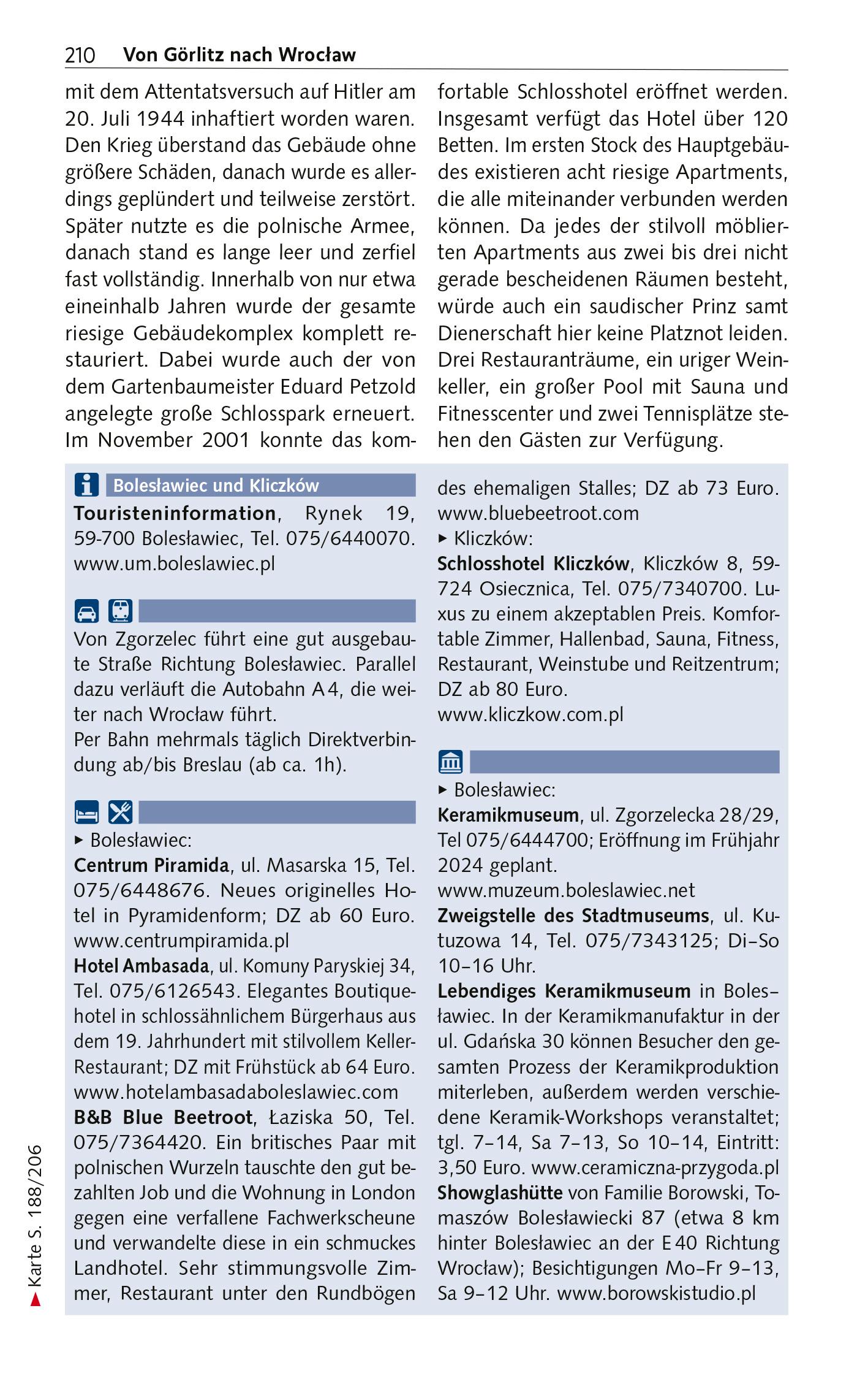 Beispielinhalt (Bild) TRESCHER Reiseführer Breslau und Niederschlesien