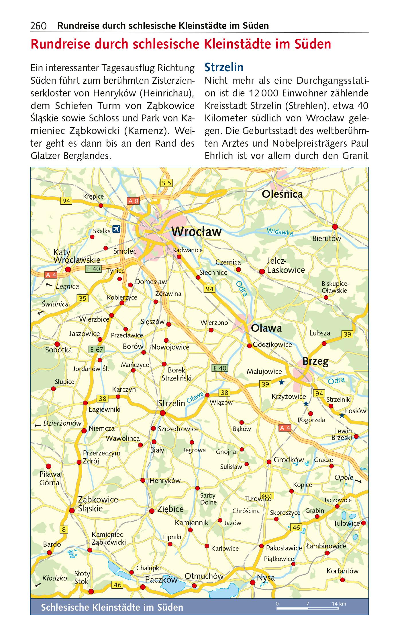 Beispielinhalt (Bild) TRESCHER Reiseführer Breslau und Niederschlesien