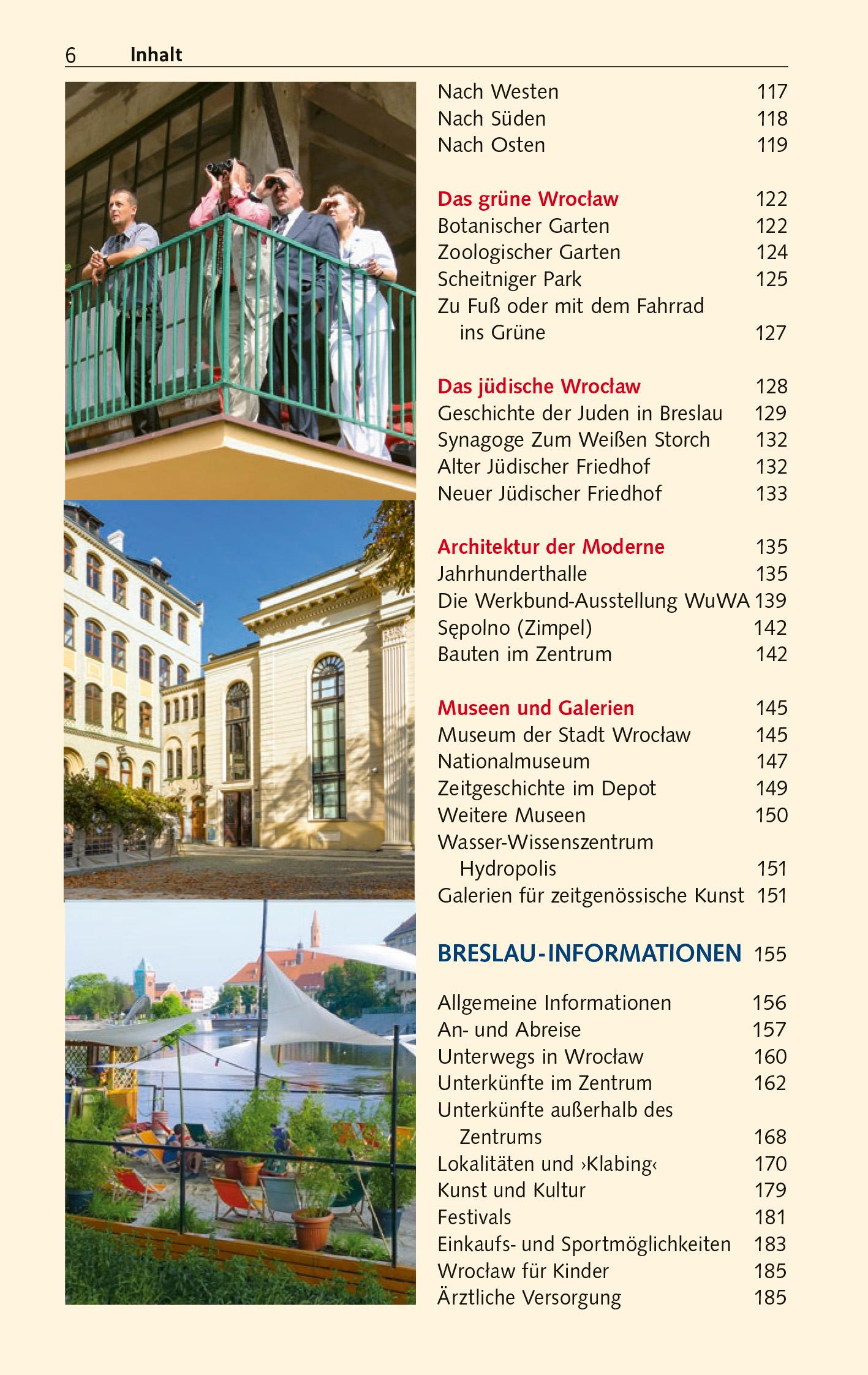 Beispielinhalt (Bild) TRESCHER Reiseführer Breslau und Niederschlesien