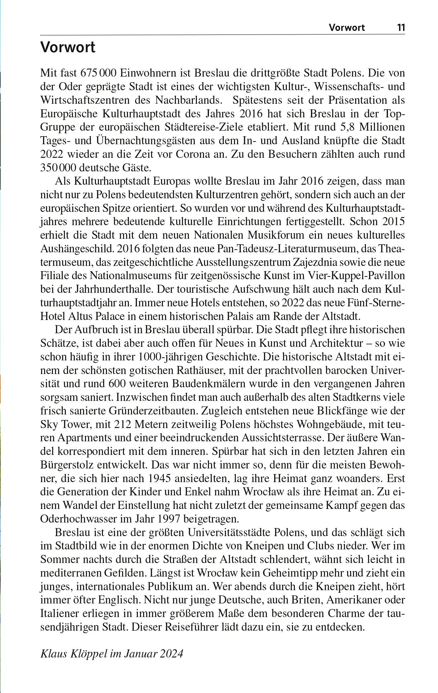 Beispielinhalt (Bild) TRESCHER Reiseführer Breslau und Niederschlesien