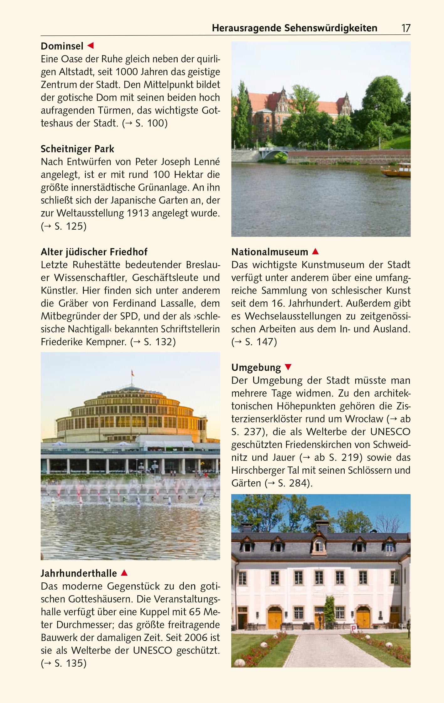 Beispielinhalt (Bild) TRESCHER Reiseführer Breslau und Niederschlesien