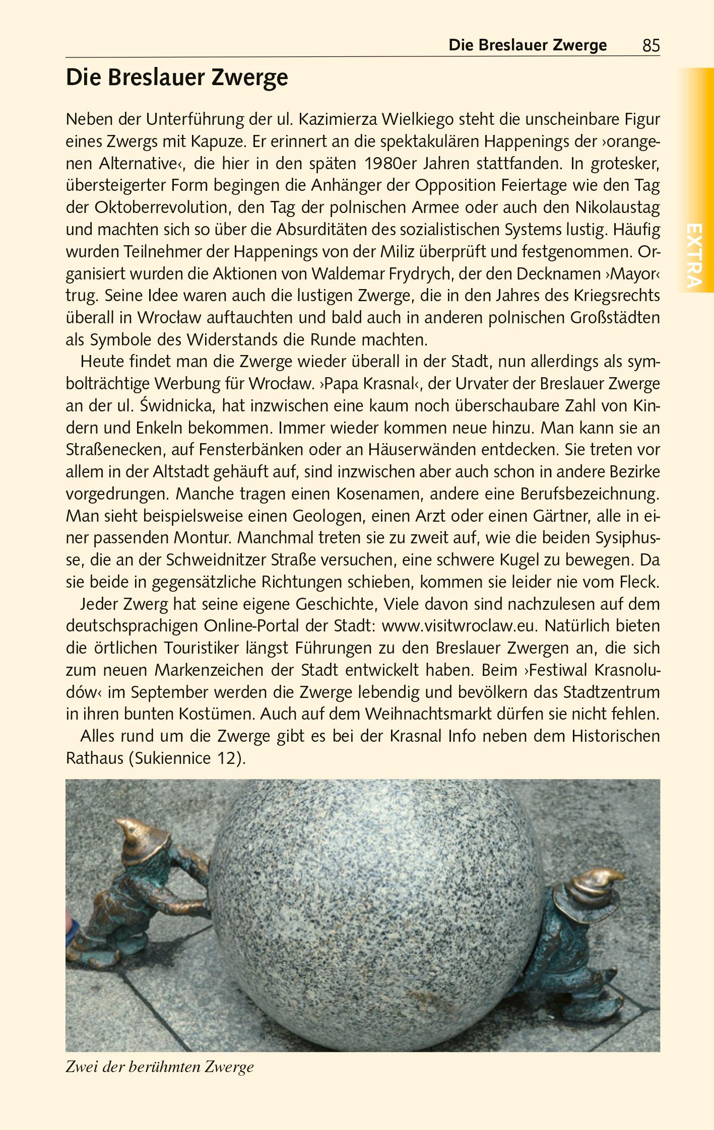 Beispielinhalt (Bild) TRESCHER Reiseführer Breslau und Niederschlesien