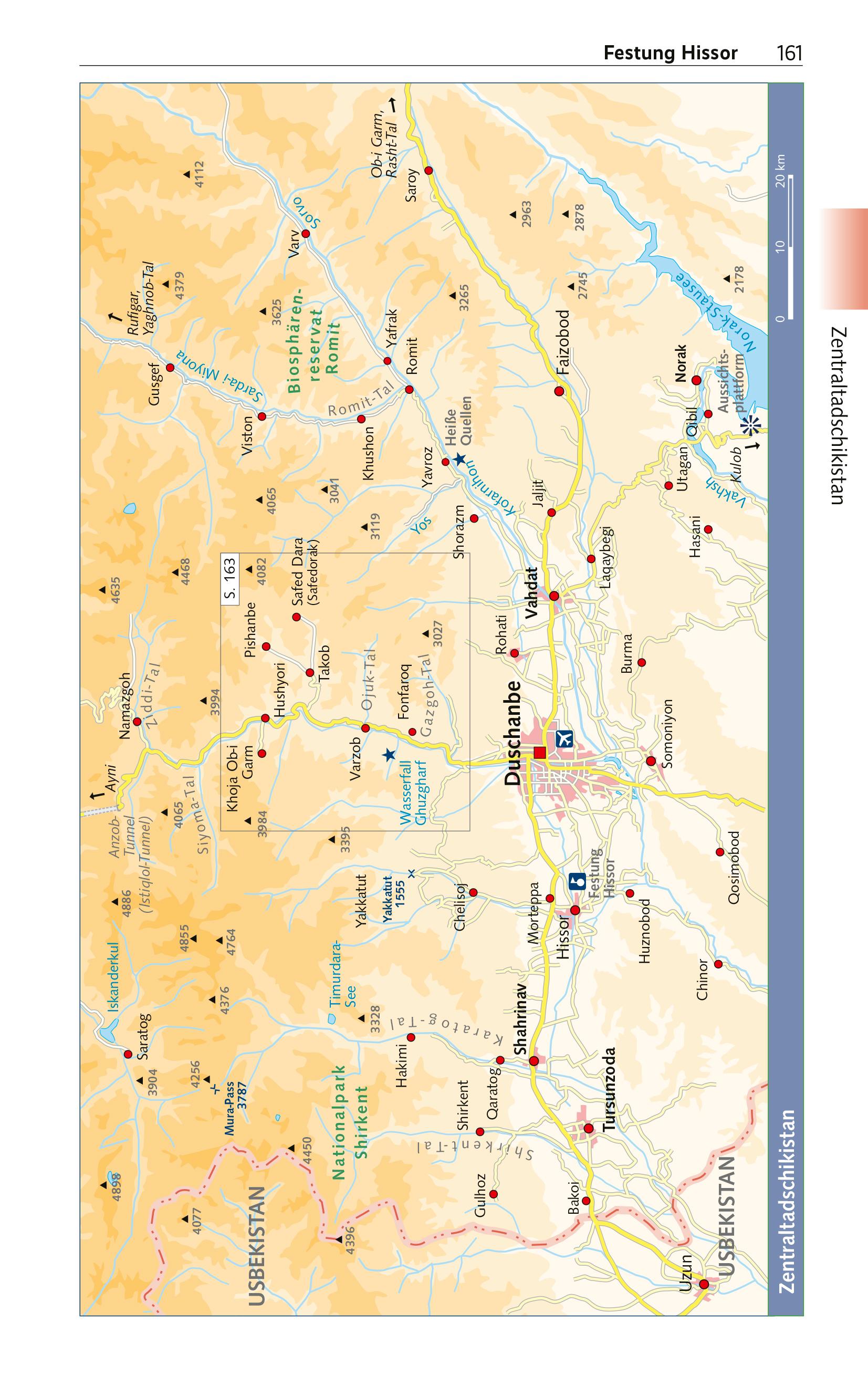 Beispielinhalt (Bild) TRESCHER Reiseführer Tadschikistan