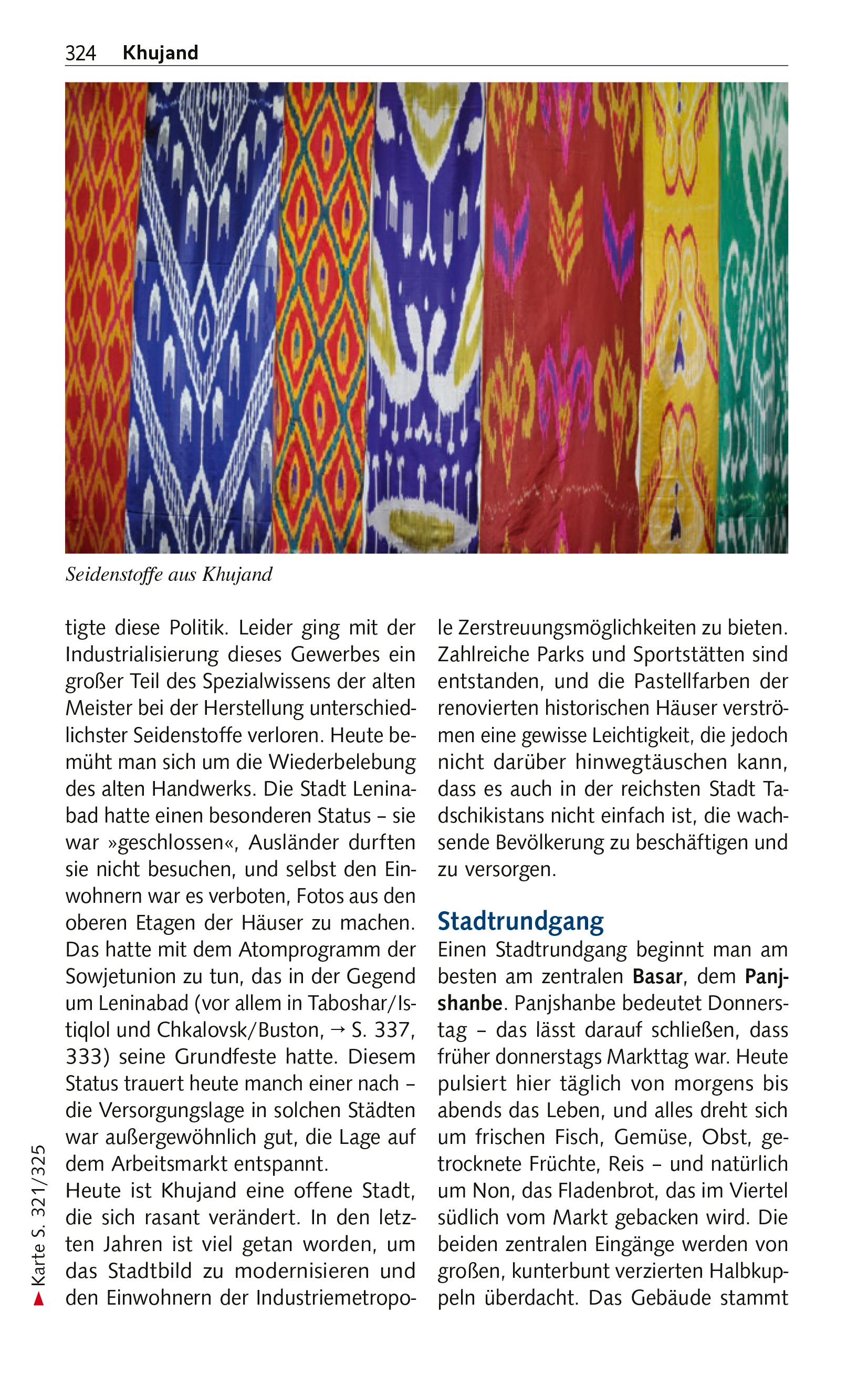 Beispielinhalt (Bild) TRESCHER Reiseführer Tadschikistan