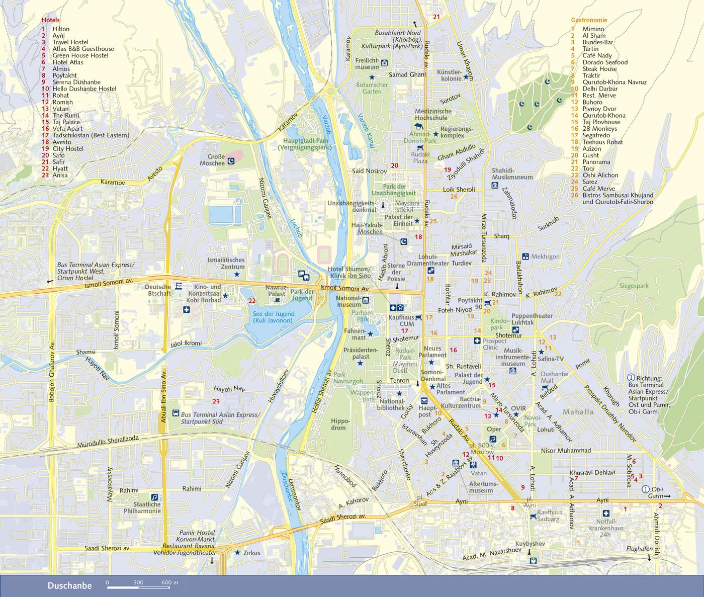 Beispielinhalt (Bild) TRESCHER Reiseführer Tadschikistan