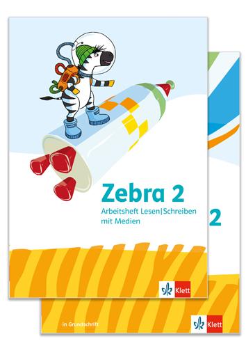 Vorderes Coverbild Zebra 2. Paket: Arbeitsheft Sprache in Grundschrift und  Arbeitsheft Lesen/Schreiben Klasse 2