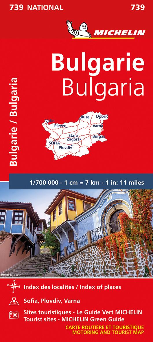 Vorderes Coverbild Michelin Bulgarien 1:700 000