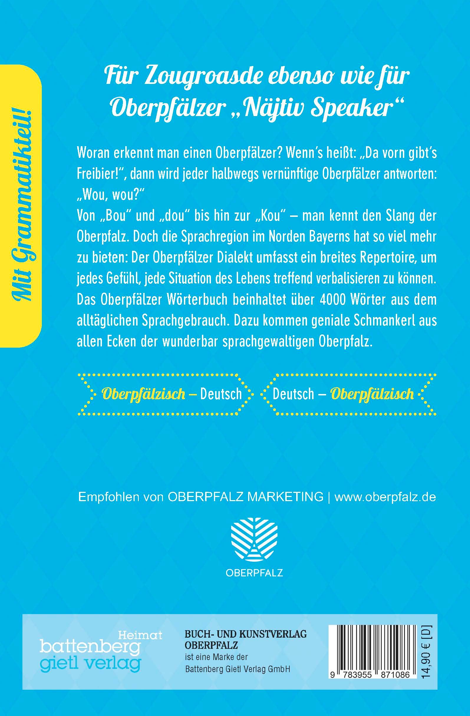 Rückseitencover Oberpfälzer Wörterbuch