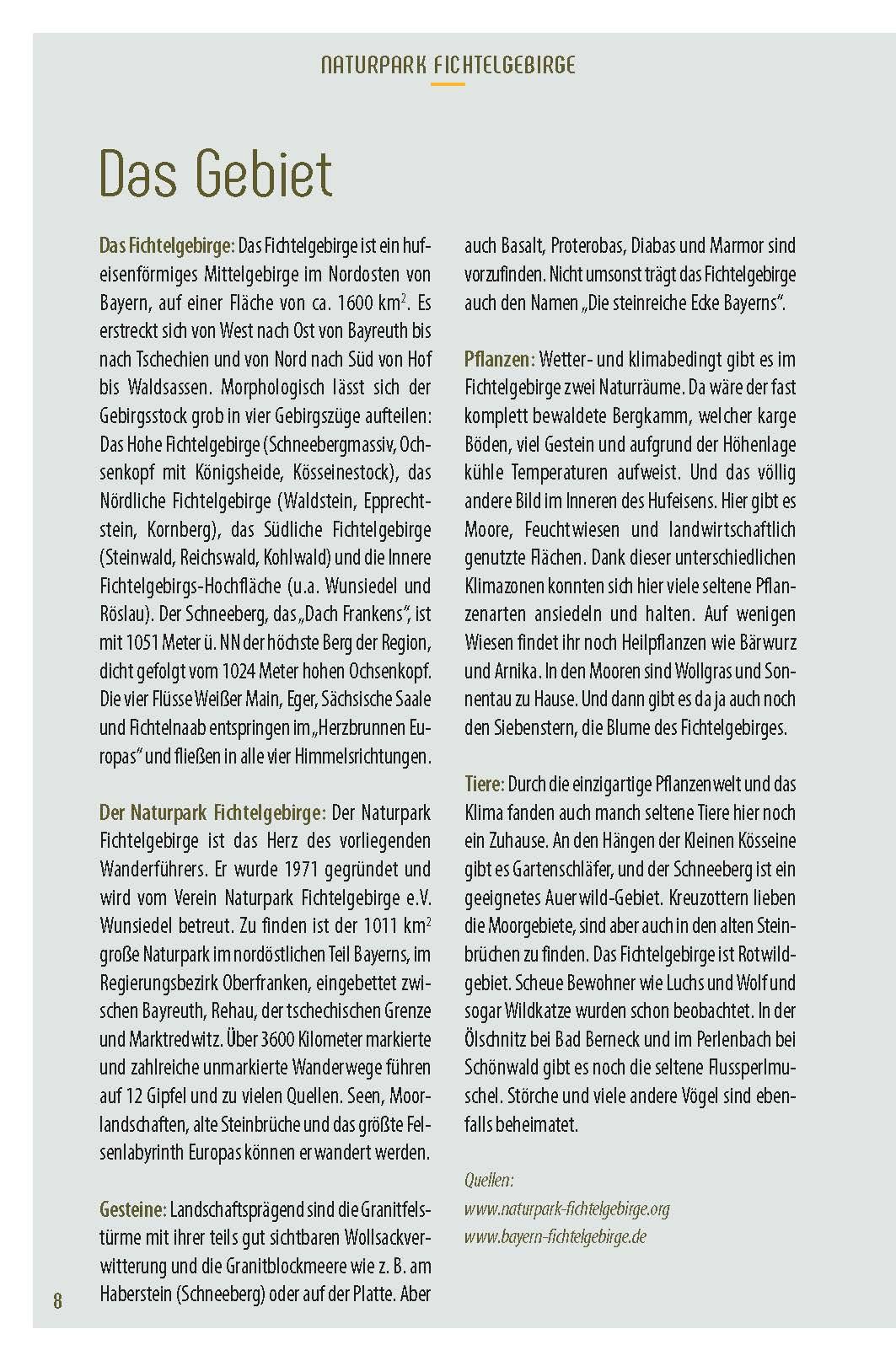 Beispielinhalt (Bild) Erlebniswandern Naturpark Fichtelgebirge