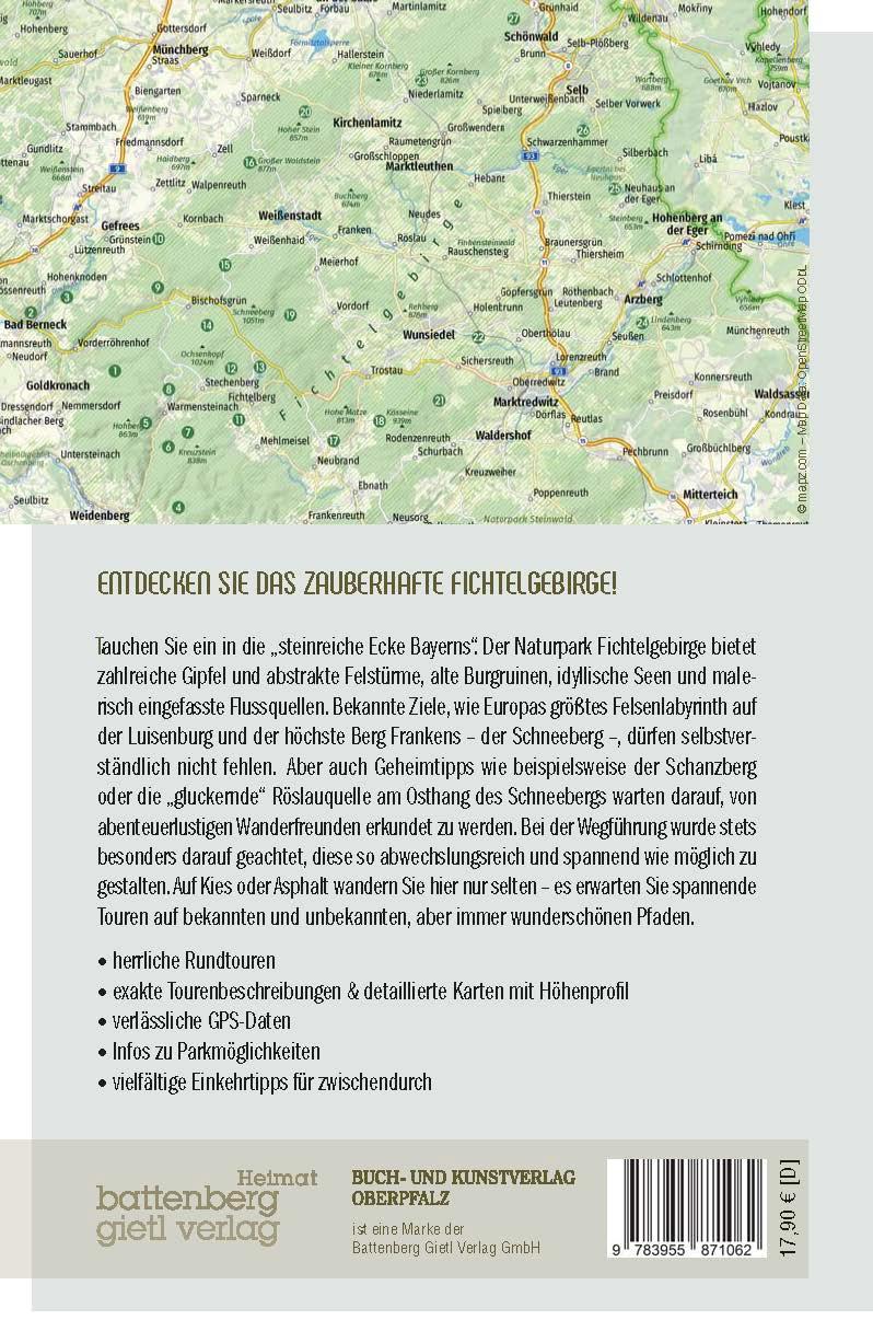 Rückseitencover Erlebniswandern Naturpark Fichtelgebirge