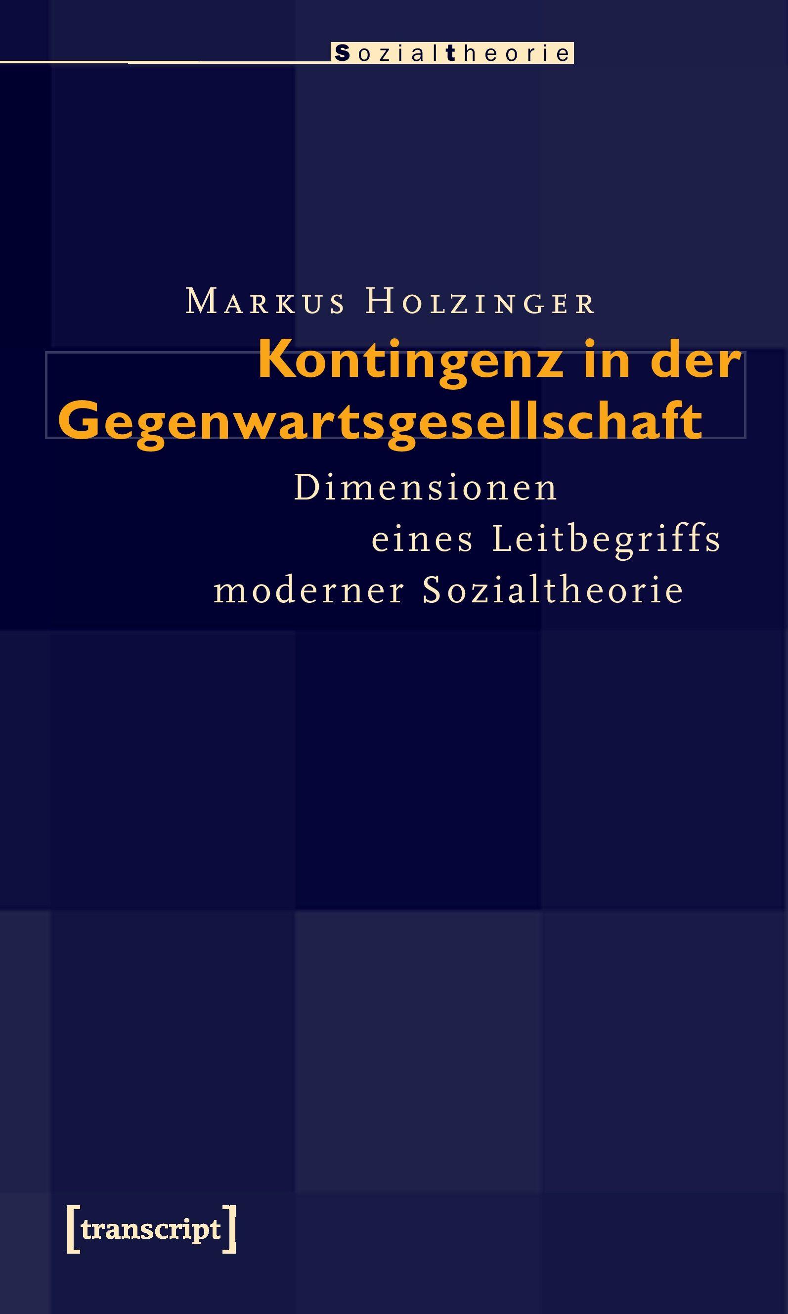 Vorderes Coverbild Kontingenz in der Gegenwartsgesellschaft