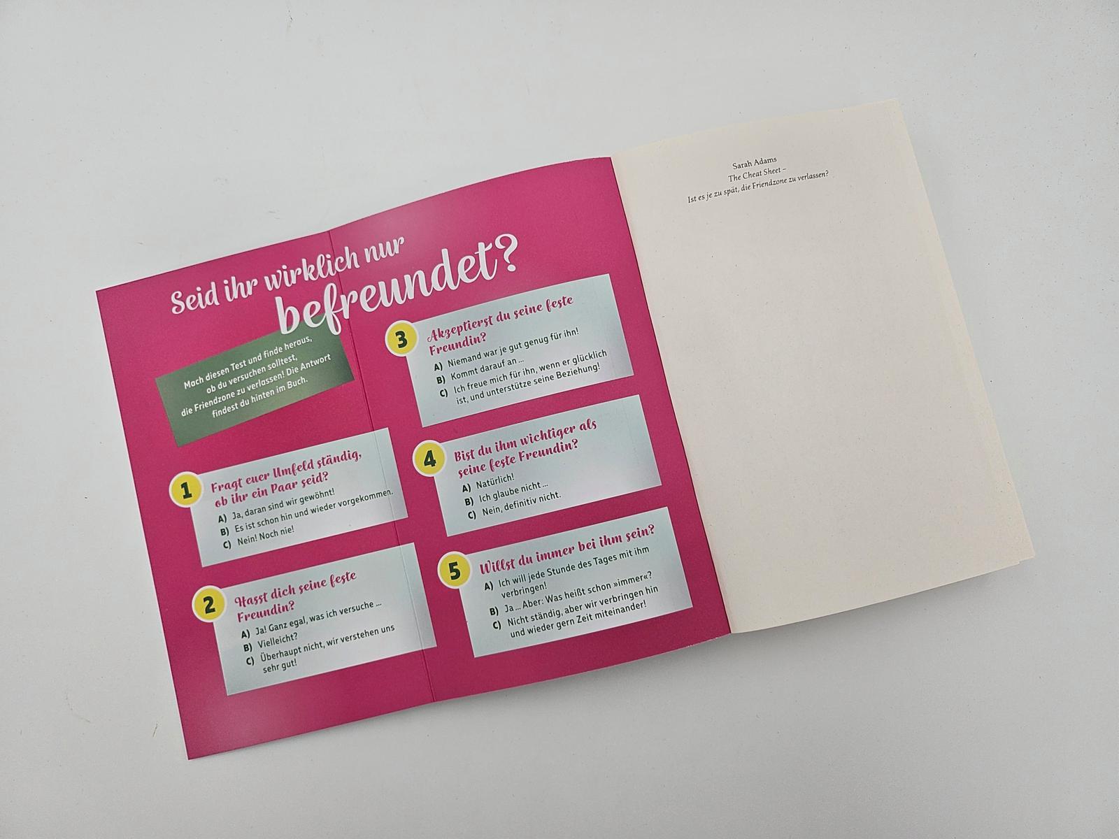 Beispielinhalt (Bild) The Cheat Sheet - Ist es je zu spät, die Friendzone zu verlassen?