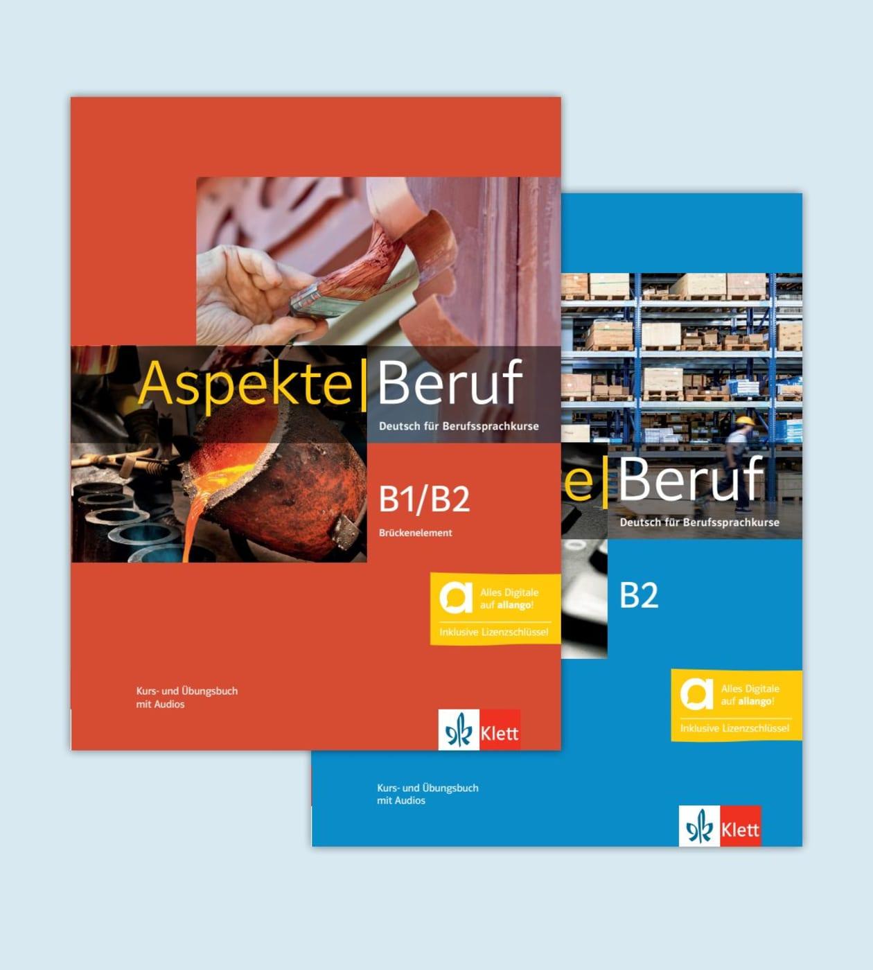 Vorderes Coverbild Aspekte Beruf B1/B2 Brückenelement und B2 - Hybride Ausgabe allango