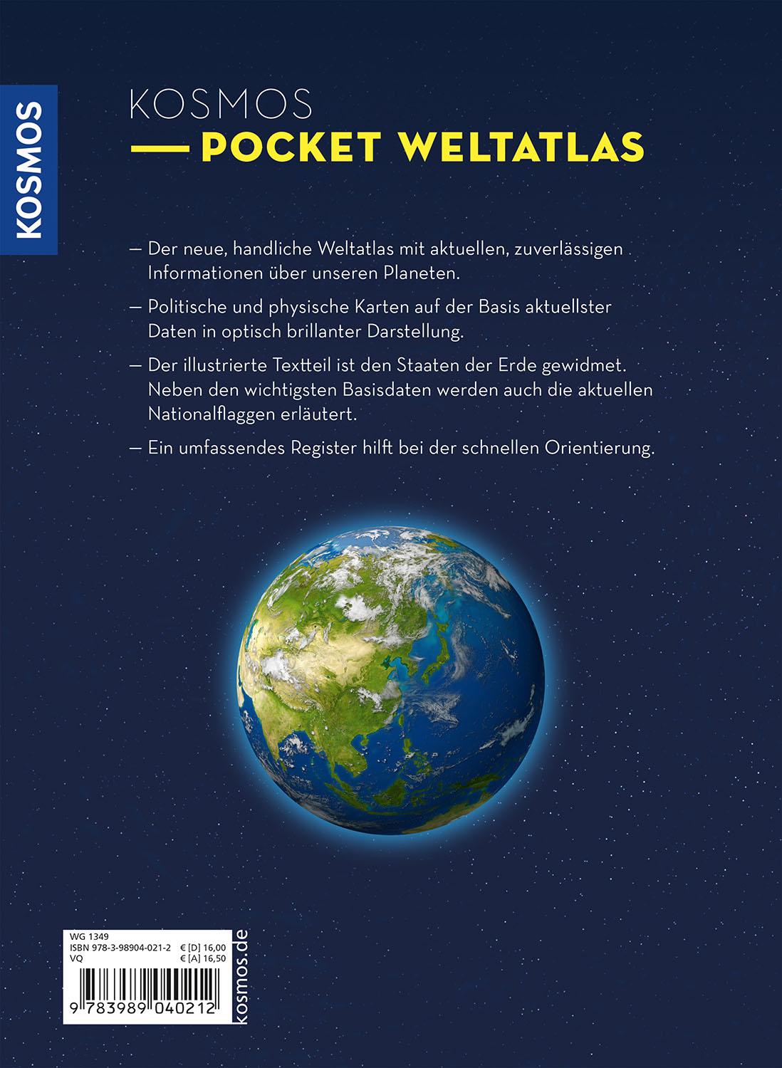 Rückseitencover KOSMOS Pocket Weltatlas