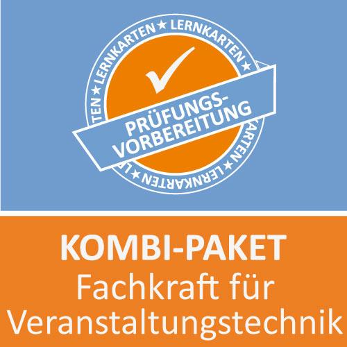 Vorderes Coverbild Kombi-Paket Fachkraft für Veranstaltungstechnik Lernkarten