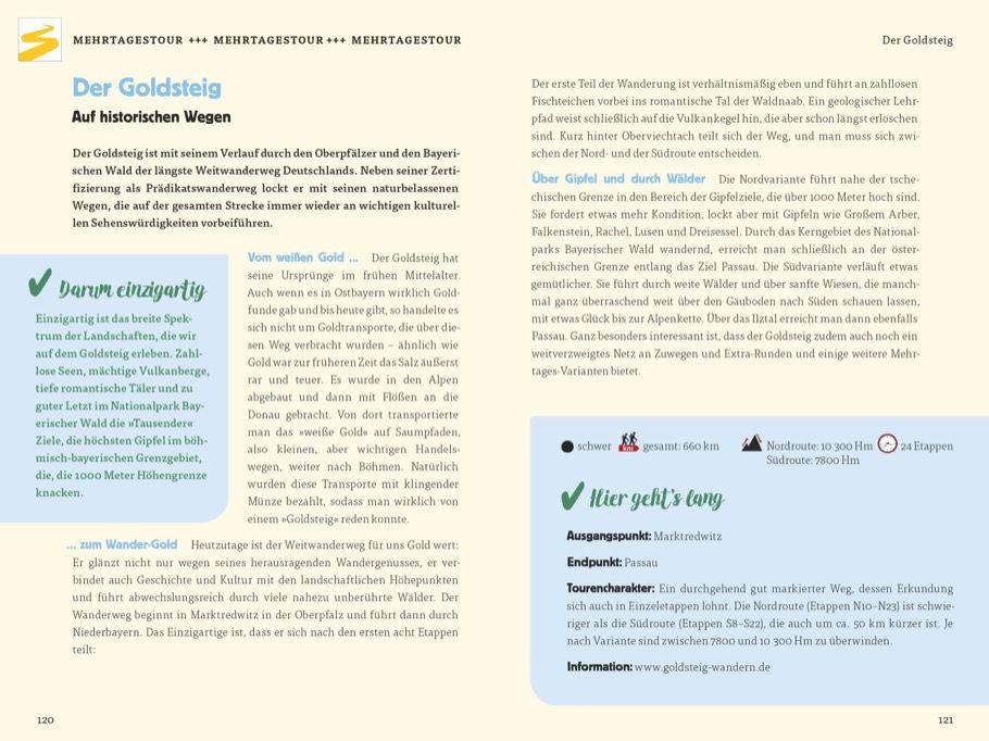 Beispielinhalt (Bild) Die Wander-Bucket-List Bayern