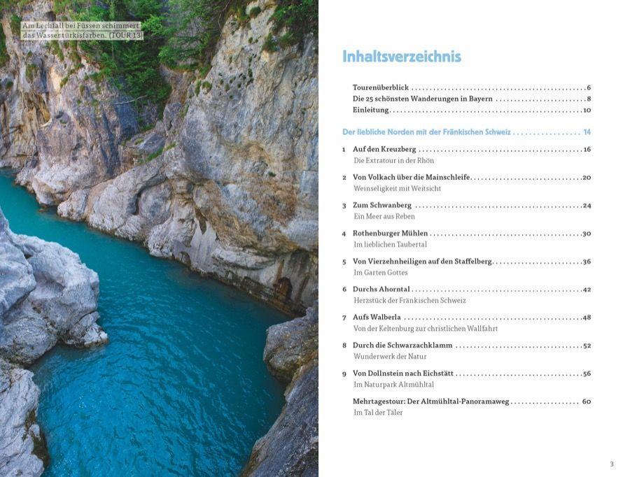 Beispielinhalt (Bild) Die Wander-Bucket-List Bayern