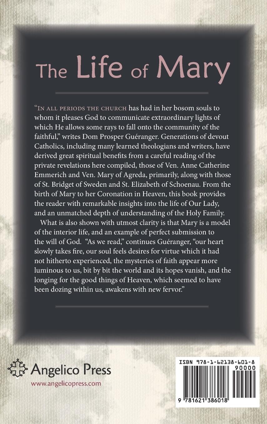 Rückseitencover The Life of Mary as Seen by the Mystics