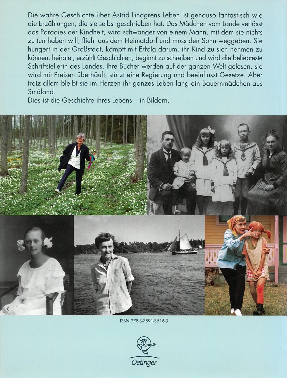Rückseitencover Astrid Lindgren. Bilder ihres Lebens