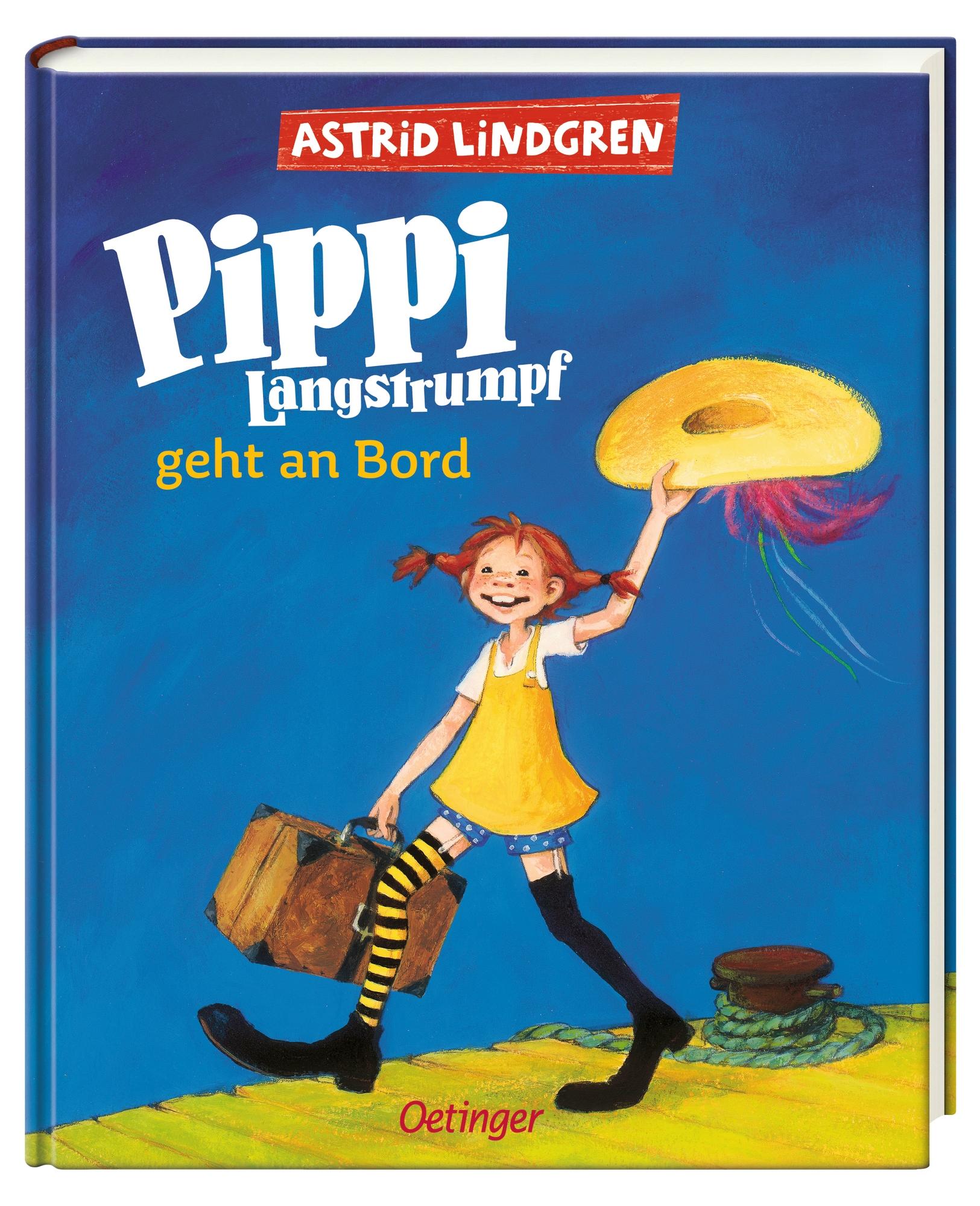 Beispielinhalt (Bild) Pippi Langstrumpf geht an Bord (farbig)