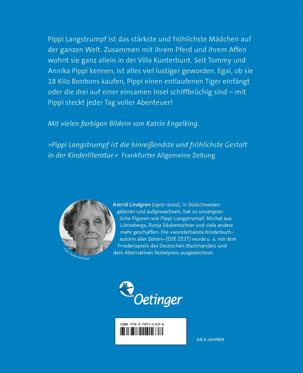Rückseitencover Pippi Langstrumpf geht an Bord (farbig)