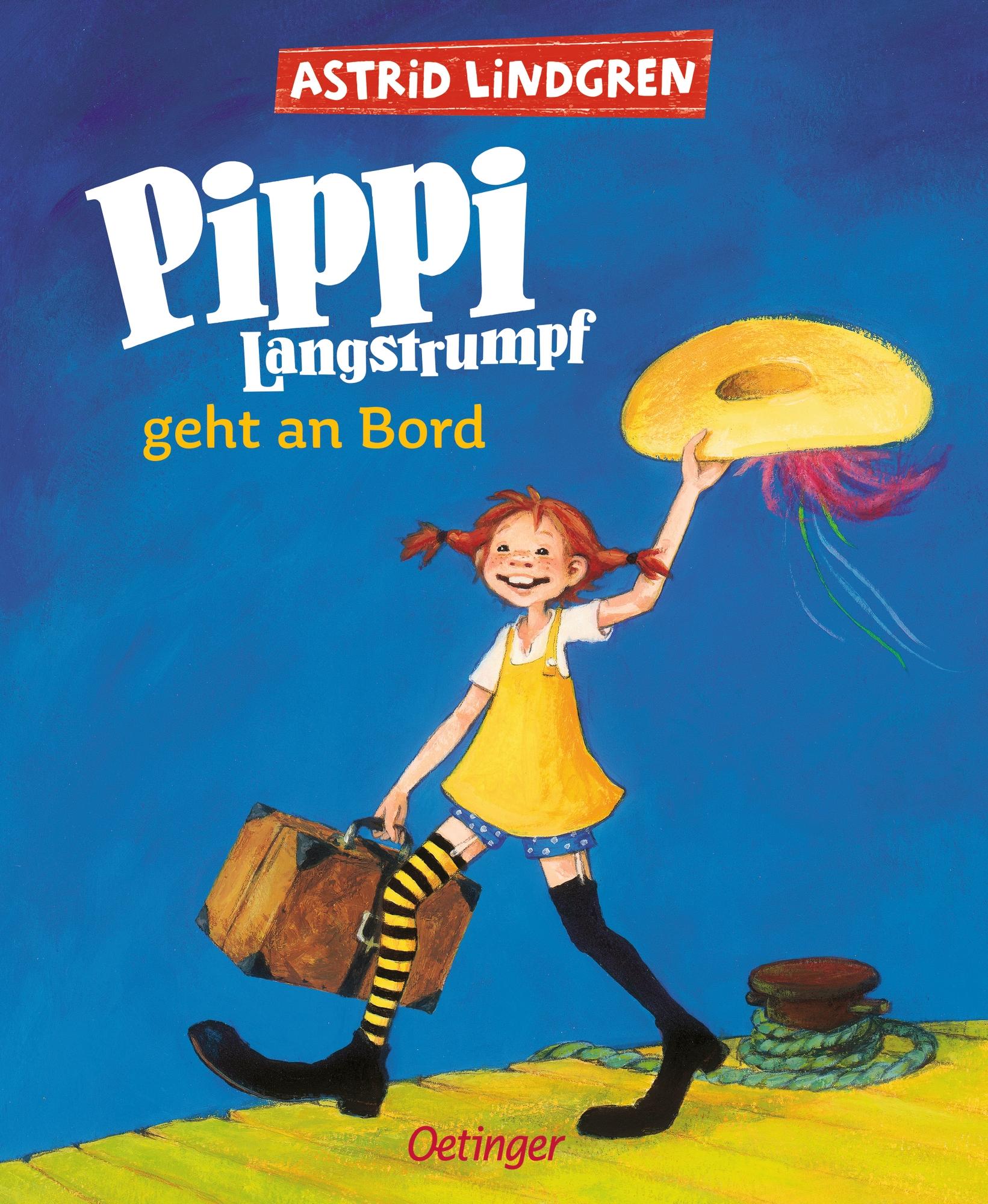 Vorderes Coverbild Pippi Langstrumpf geht an Bord (farbig)