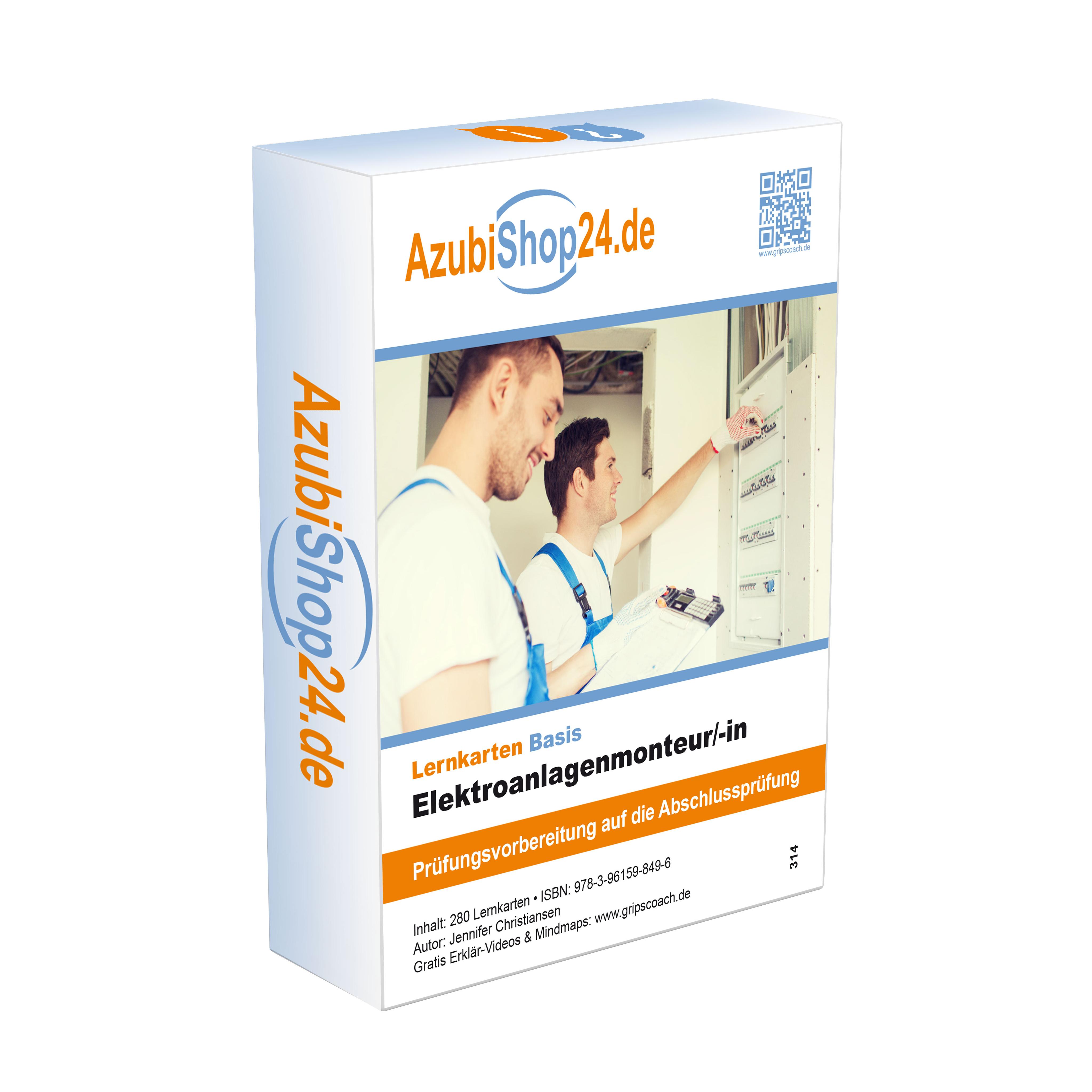 Vorderes Coverbild Lernkarten Elektroanlagenmonteur