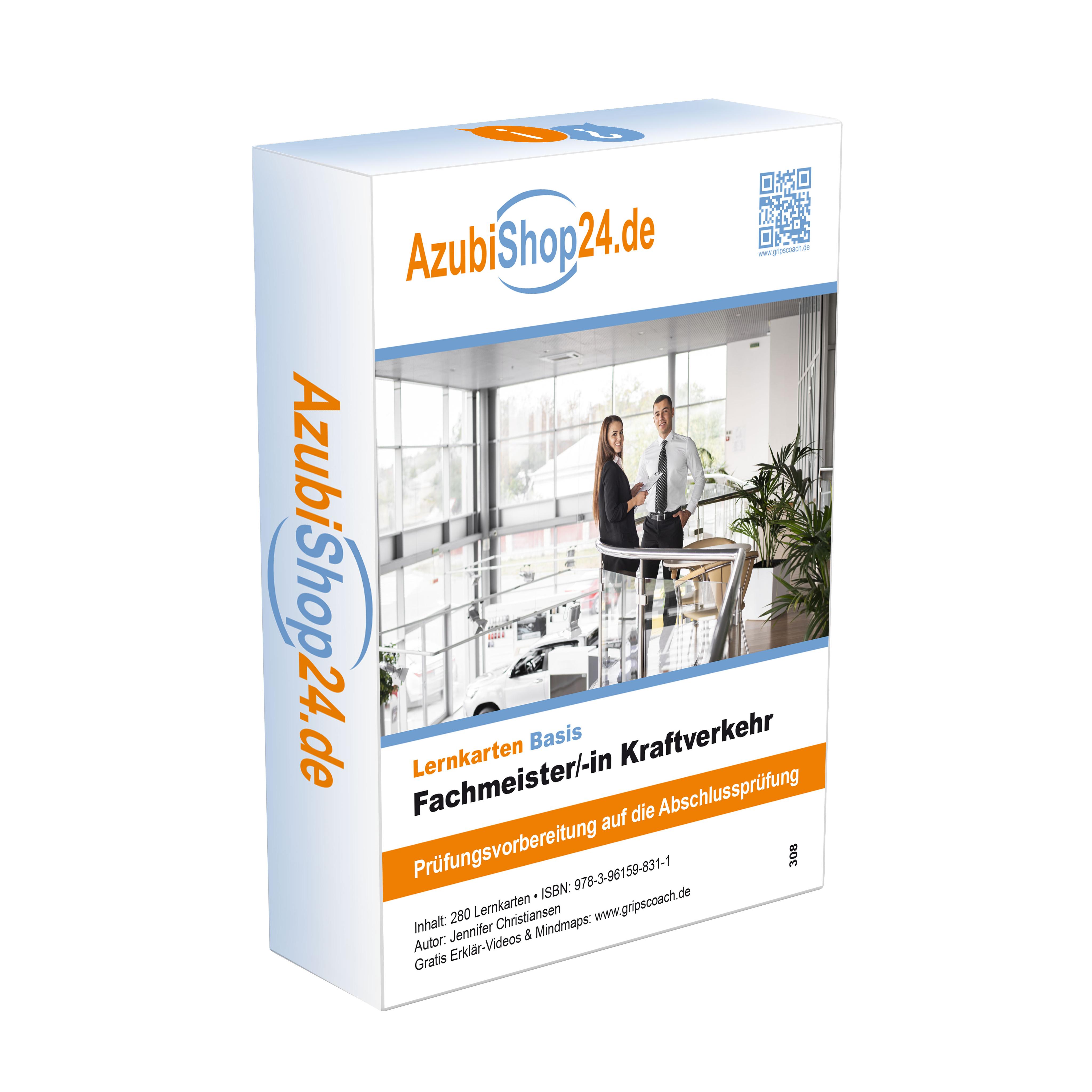 Vorderes Coverbild Lernkarten Fachmeister Kraftverkehr