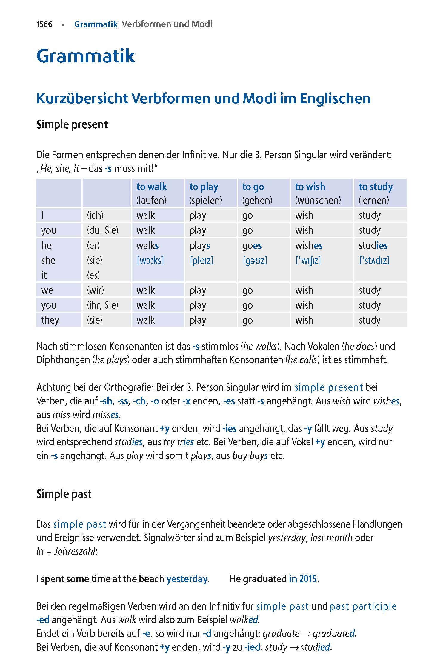Beispielinhalt (Bild) Langenscheidt Großes Schulwörterbuch Plus Englisch