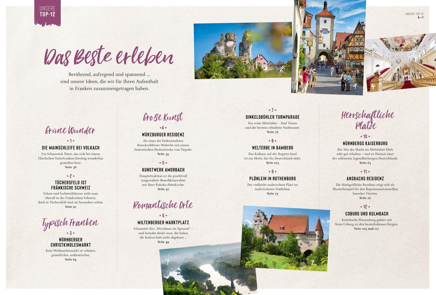 Beispielinhalt (Bild) DUMONT Bildatlas Franken