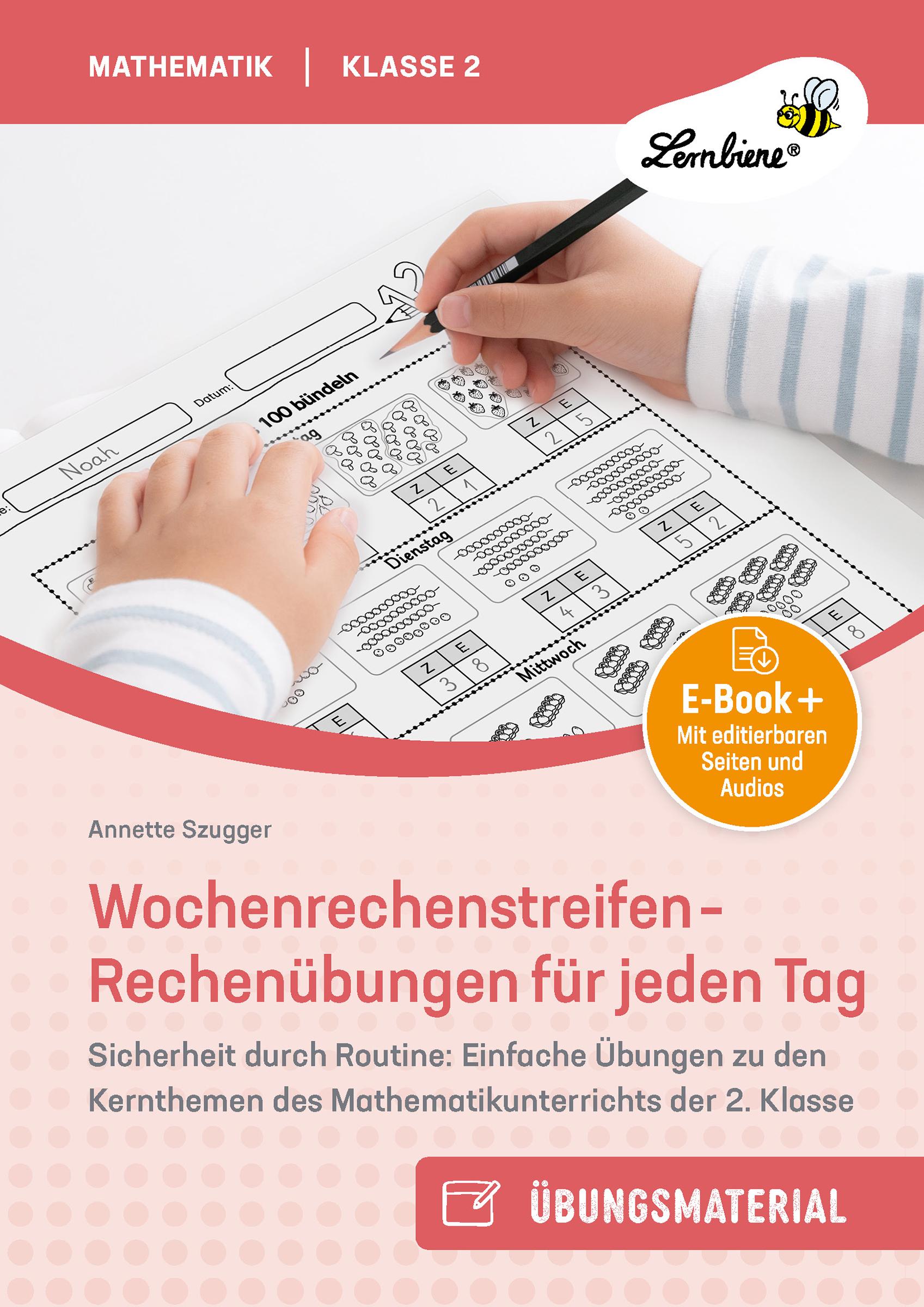 Vorderes Coverbild Wochenrechenstreifen - Rechenübungen für jeden Tag