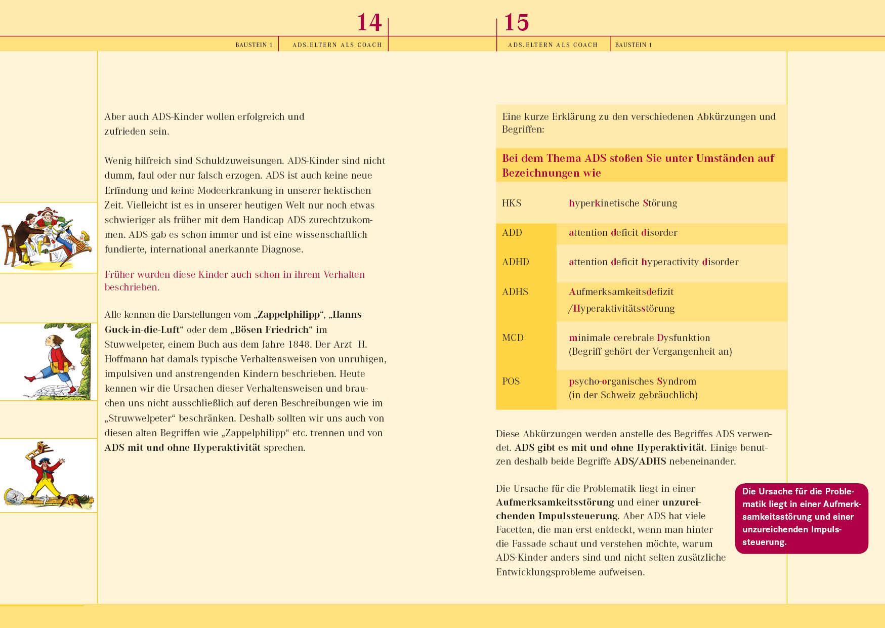 Beispielinhalt (Bild) ADS. Eltern als Coach.