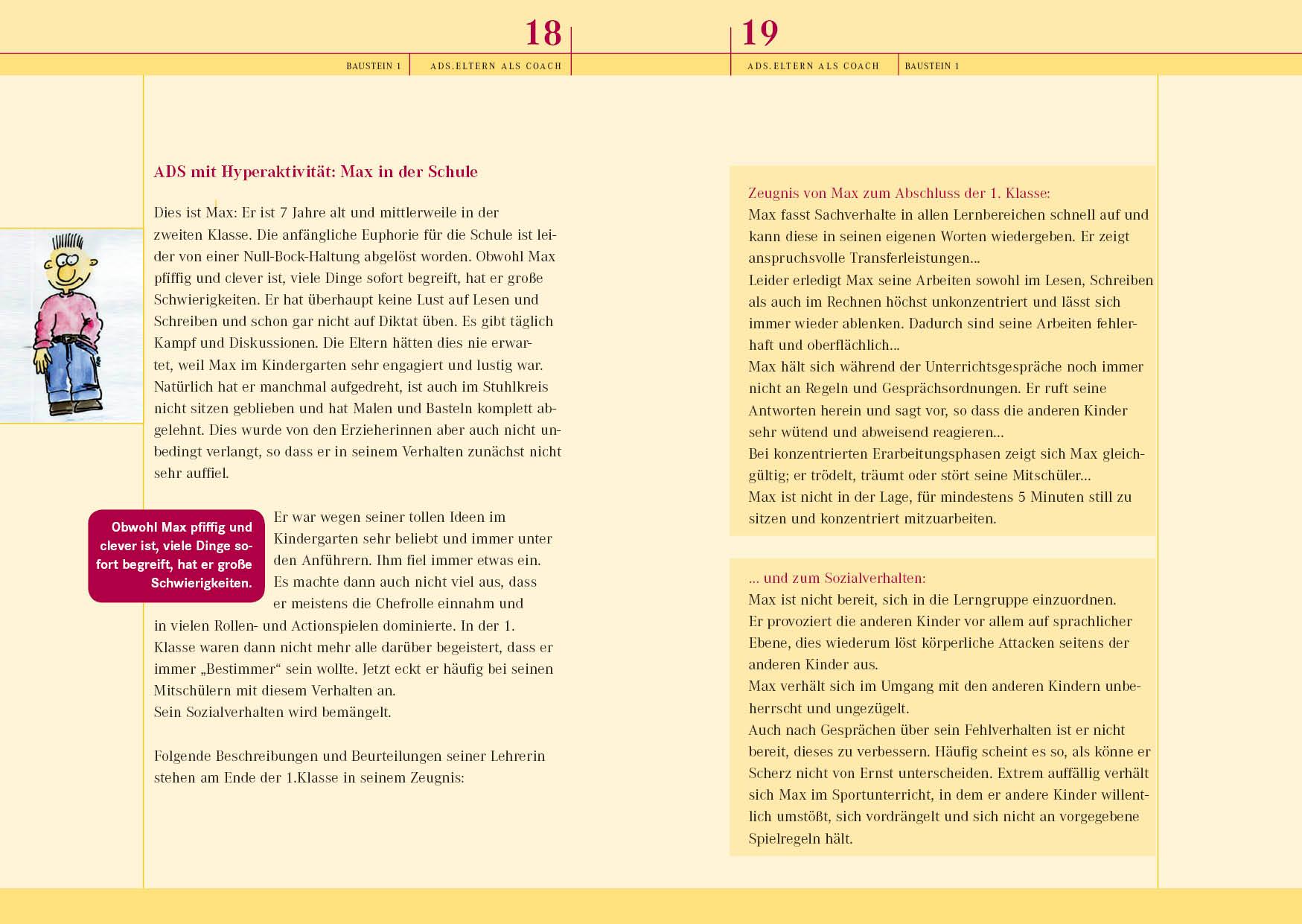 Beispielinhalt (Bild) ADS. Eltern als Coach.