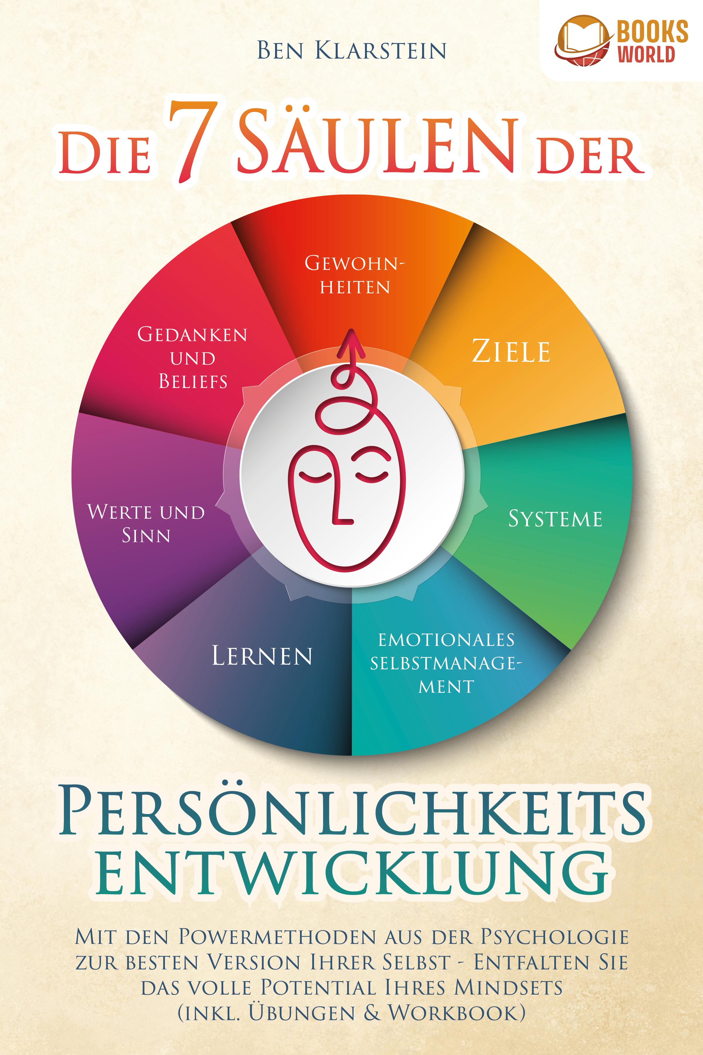 Vorderes Coverbild Die 7 Säulen der Persönlichkeitsentwicklung: Mit den Powermethoden aus der Psychologie zur besten Version Ihrer Selbst - Entfalten Sie das volle Potential Ihres Mindsets (inkl. Übungen & Workbook)