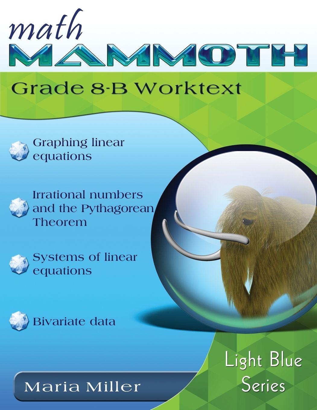 Vorderes Coverbild Math Mammoth Grade 8-B Worktext