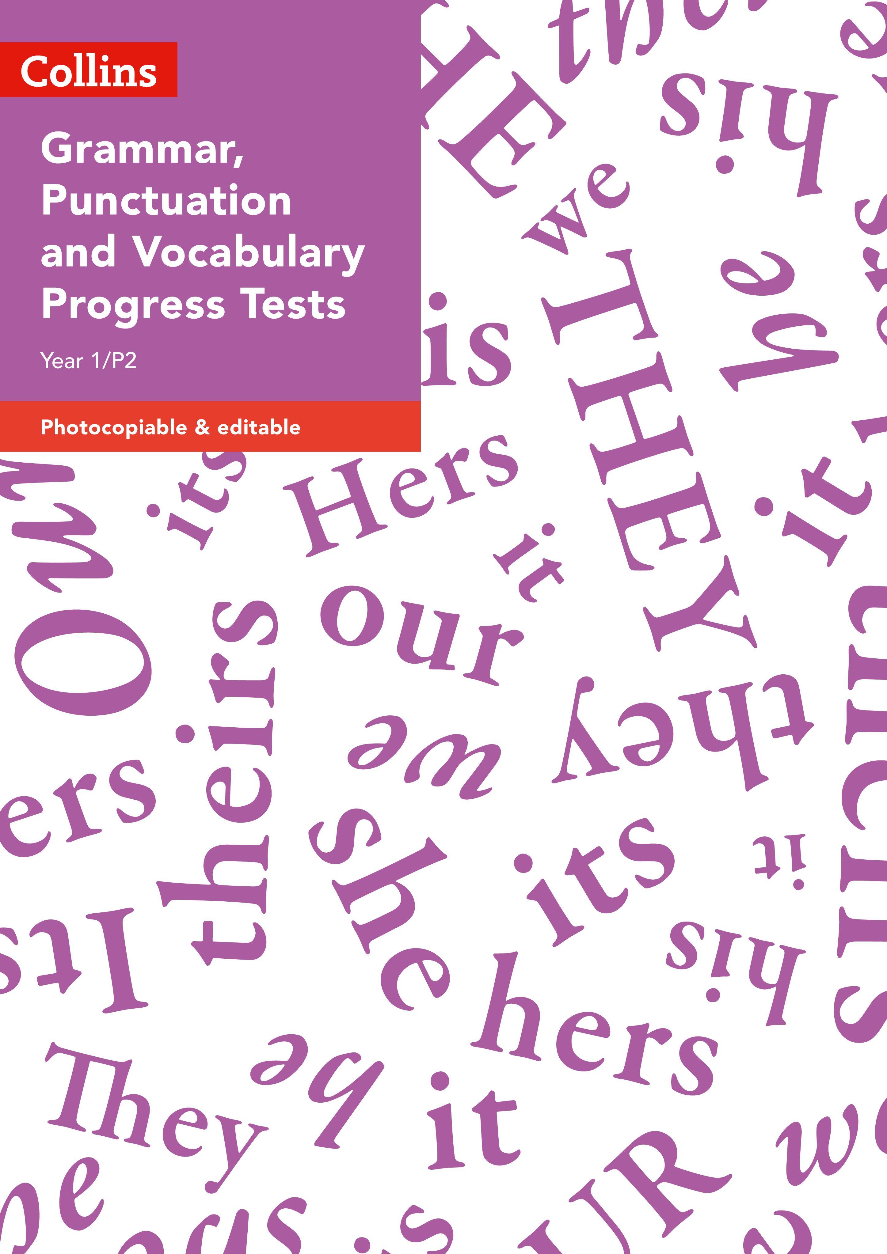 Vorderes Coverbild Year 1/P2 Grammar, Punctuation and Vocabulary Progress Tests