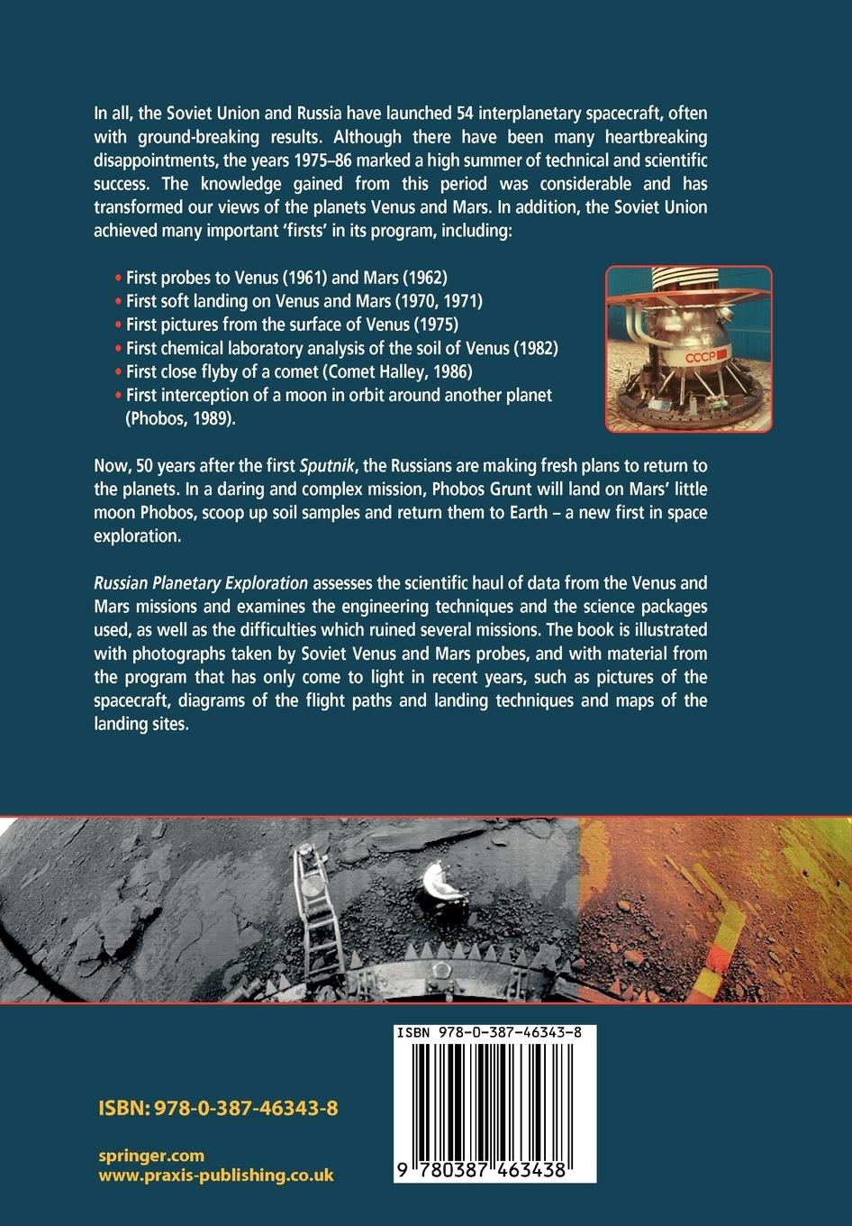 Rückseitencover Russian Planetary Exploration