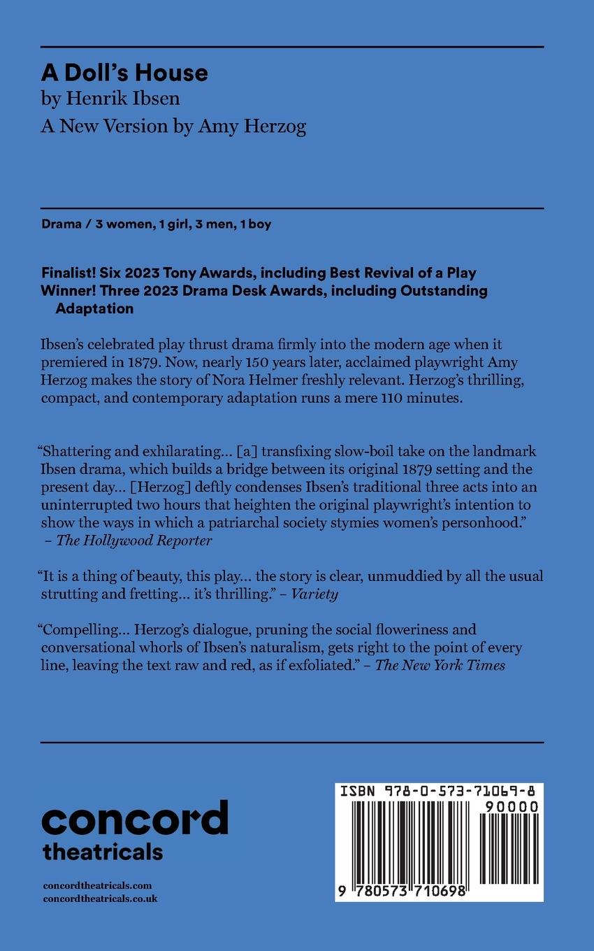 Rückseitencover A Doll's House