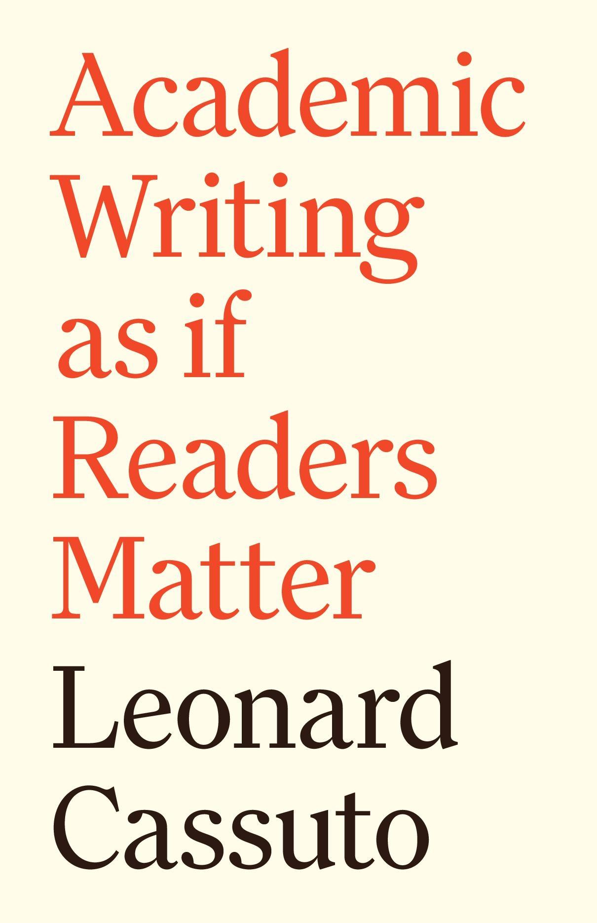 Vorderes Coverbild Academic Writing as If Readers Matter