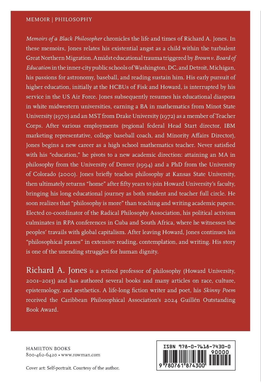 Rückseitencover Memoirs of a Black Philosopher