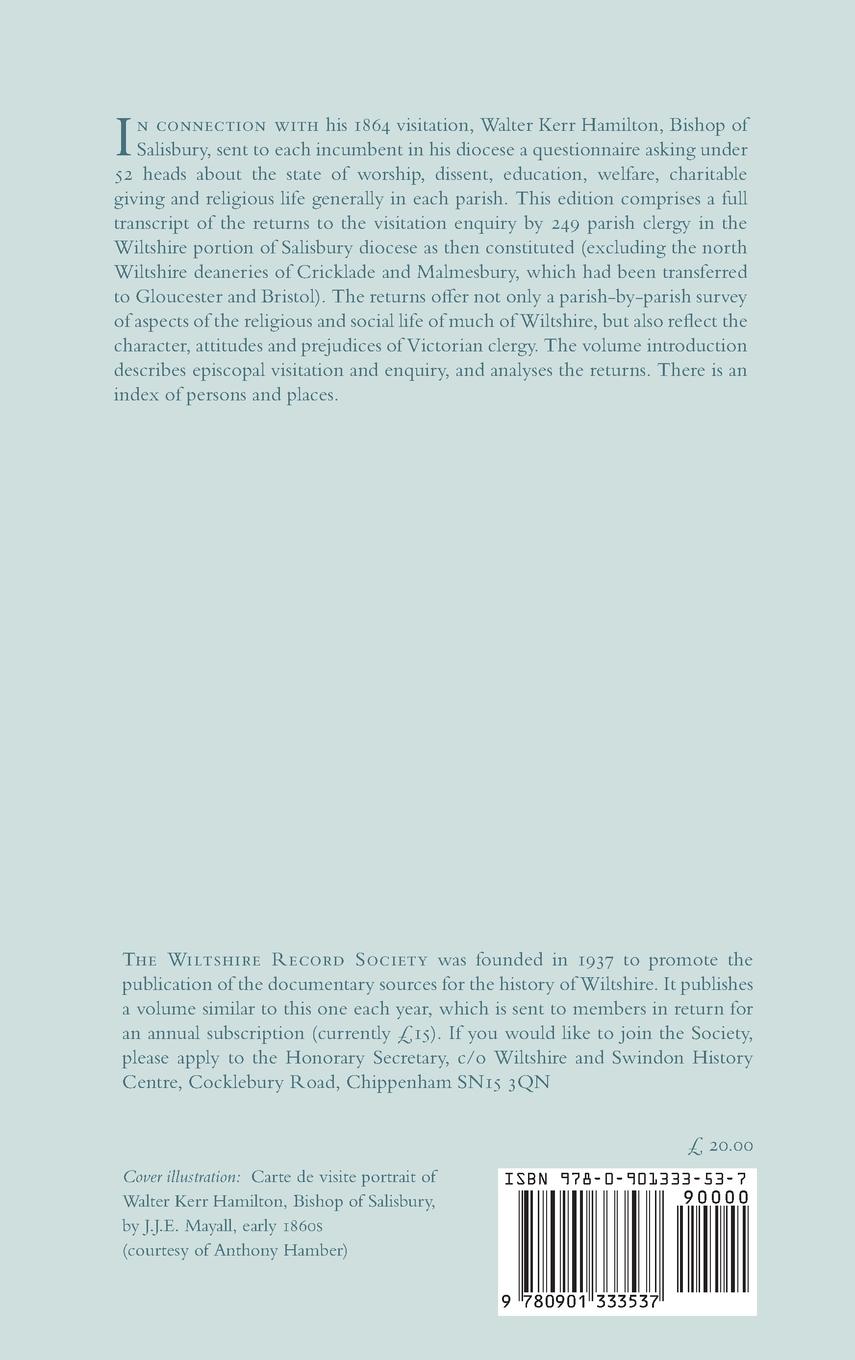 Rückseitencover Returns to the Bishop of Salisbury's Visitation Enquiry 1864