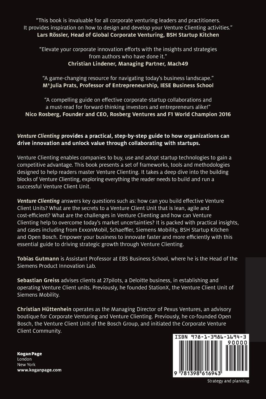 Rückseitencover Venture Clienting