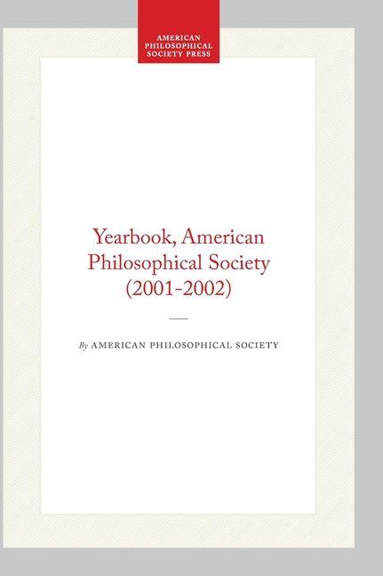 Vorderes Coverbild Yearbook, American Philosophical Society (2001-2002)