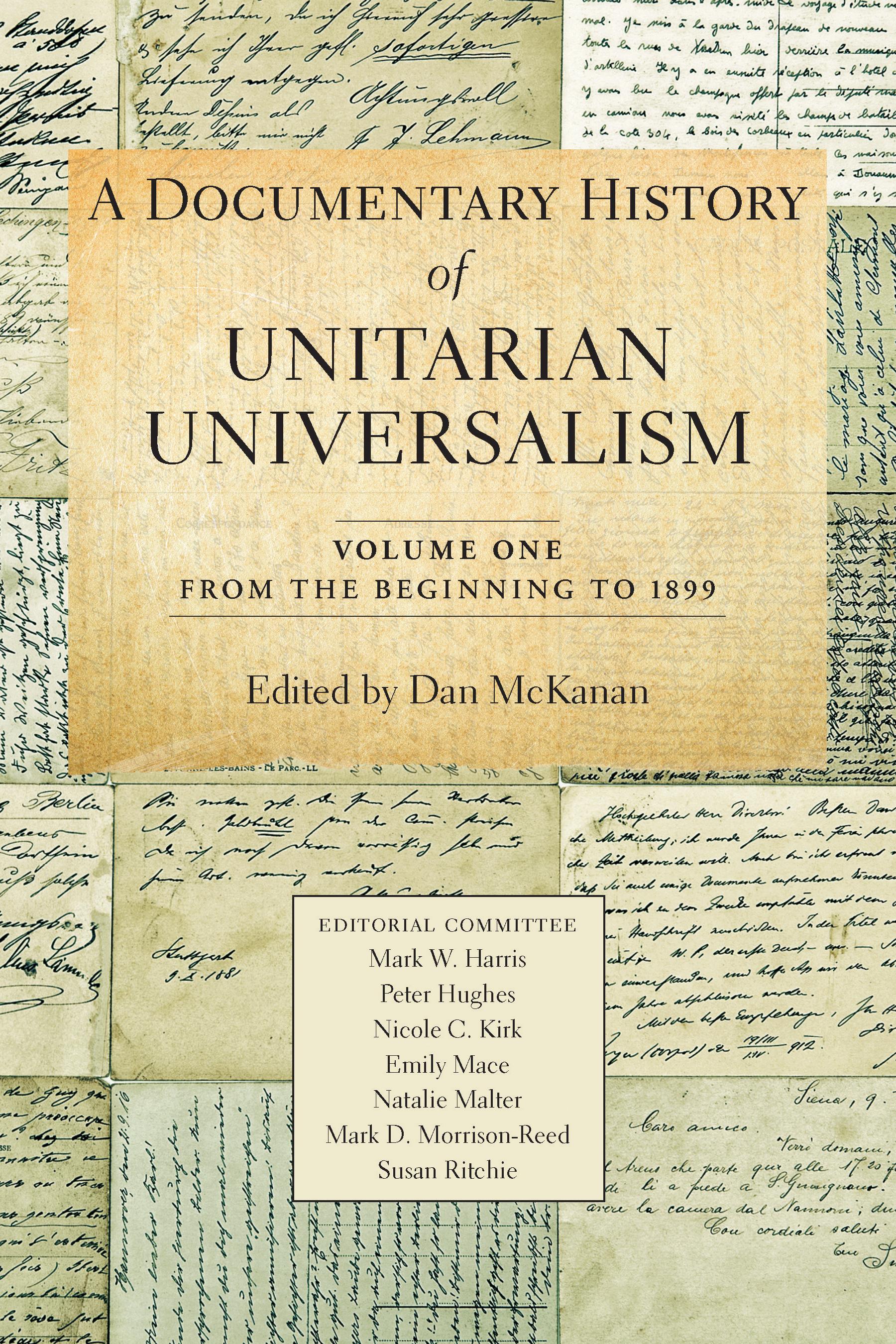 Vorderes Coverbild A Documentary History of Unitarian Universalism, Volume 1