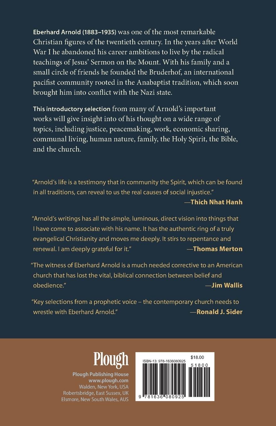 Rückseitencover Eberhard Arnold