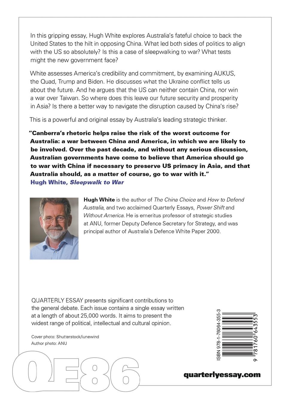 Rückseitencover Sleepwalk to War