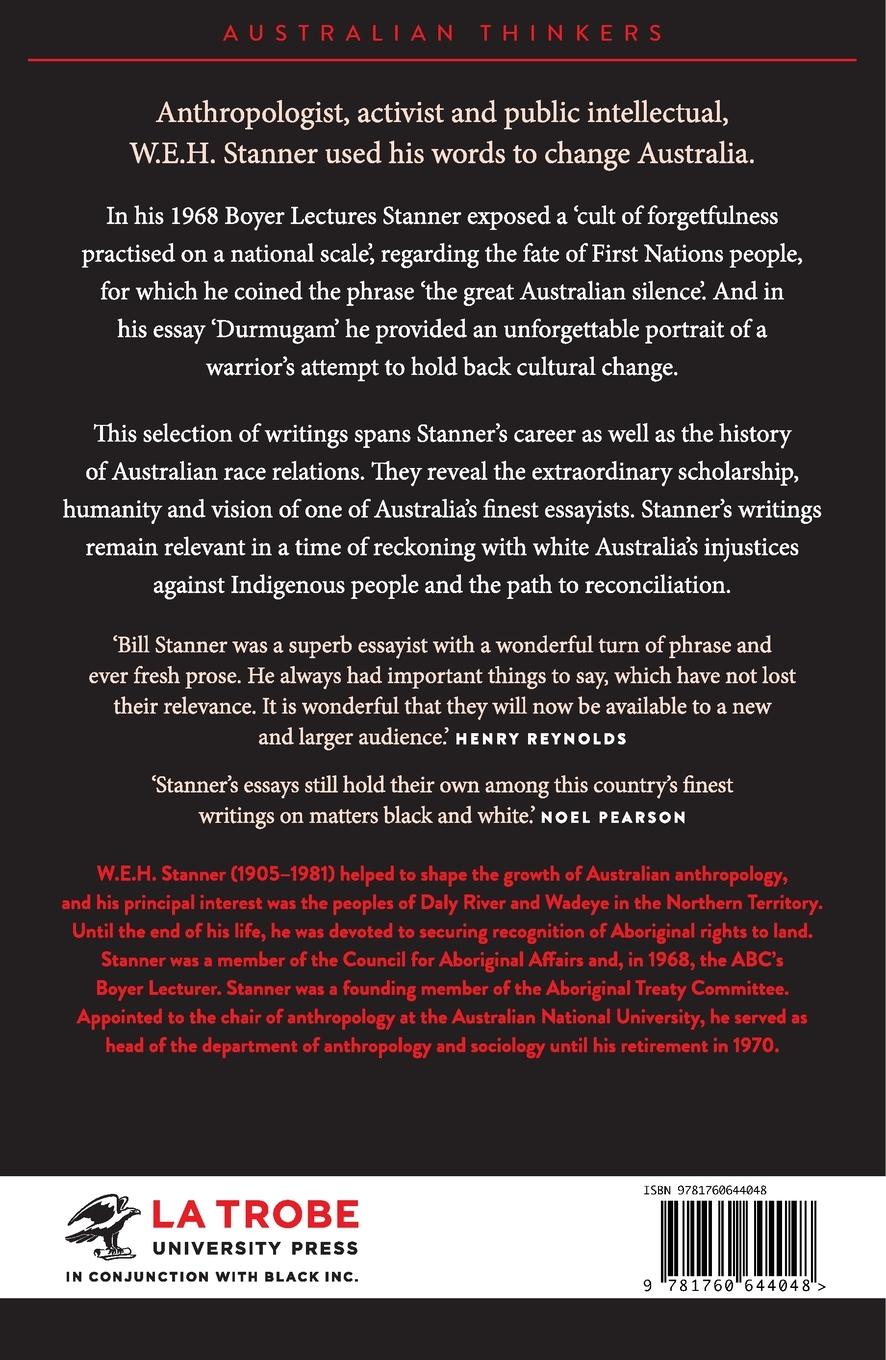 Rückseitencover W.E.H. Stanner