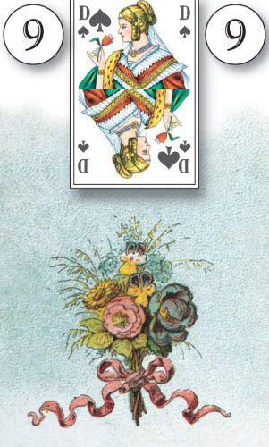 Beispielinhalt (Bild) Lenormand Orakelkarten mit Kartenabbildungen