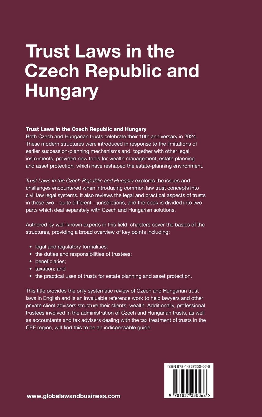 Rückseitencover Trust Laws in the Czech Republic and Hungary